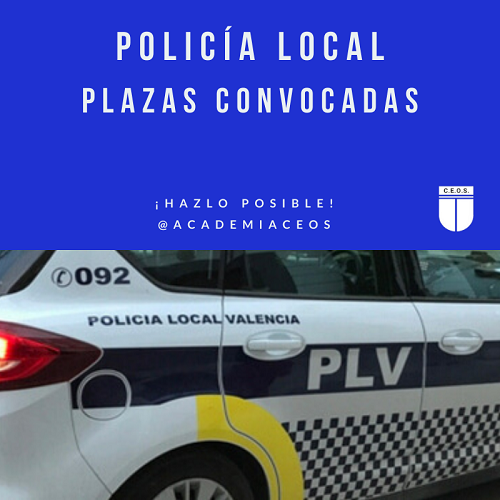 PLAZAS CONVOCADAS POLICÍA LOCAL