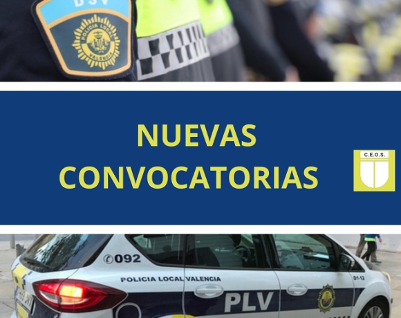 POLICÍA LOCAL PLAZAS CONVOCADAS VINARÒS, BOCAIRENT