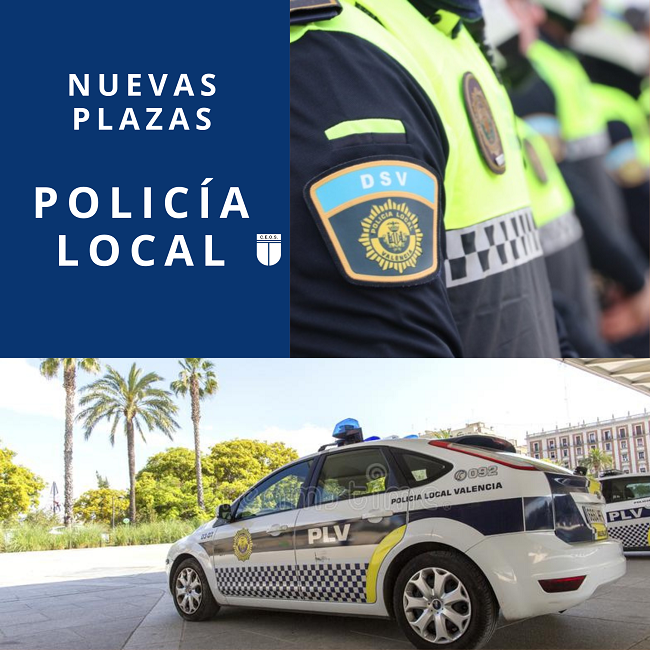 POLICÍA LOCAL PLAZAS CONVOCADAS BURJASOT, PEGO