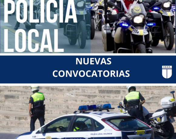 POLICÍA LOCAL PLAZAS CONVOCADAS MONFORTE DEL CID, LA NUCÍA