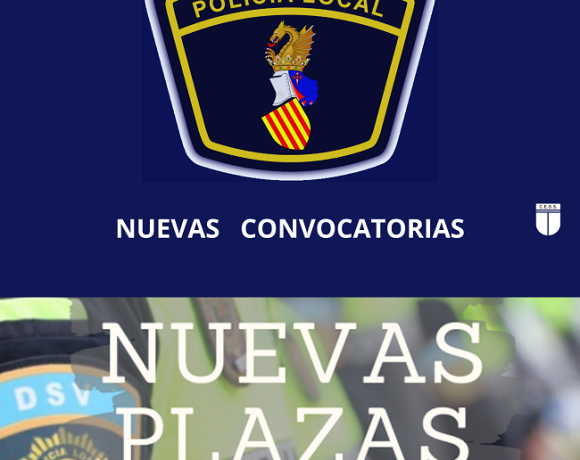 POLICÍA LOCAL PLAZAS CONVOCADAS:  MONCADA; GATA DE GORGOS; ROJALES; ALBUIXECH