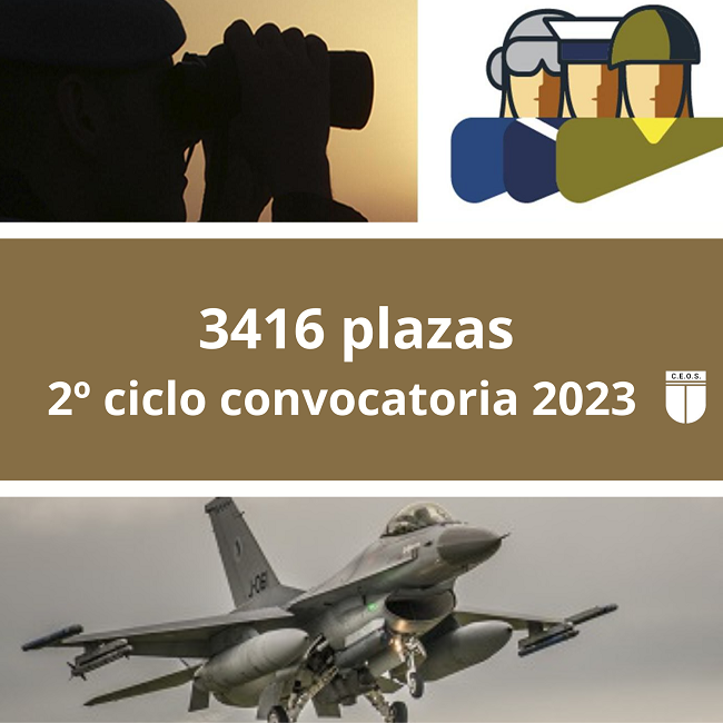 3416 plazas TROPA Y MARINERÍA segundo ciclo CONVOCATORIA- 2023